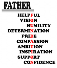 Load image into Gallery viewer, FOUNDATION (Male) Word Art