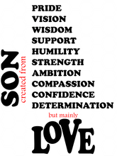 Load image into Gallery viewer, MADE WITH (Male) Word Art